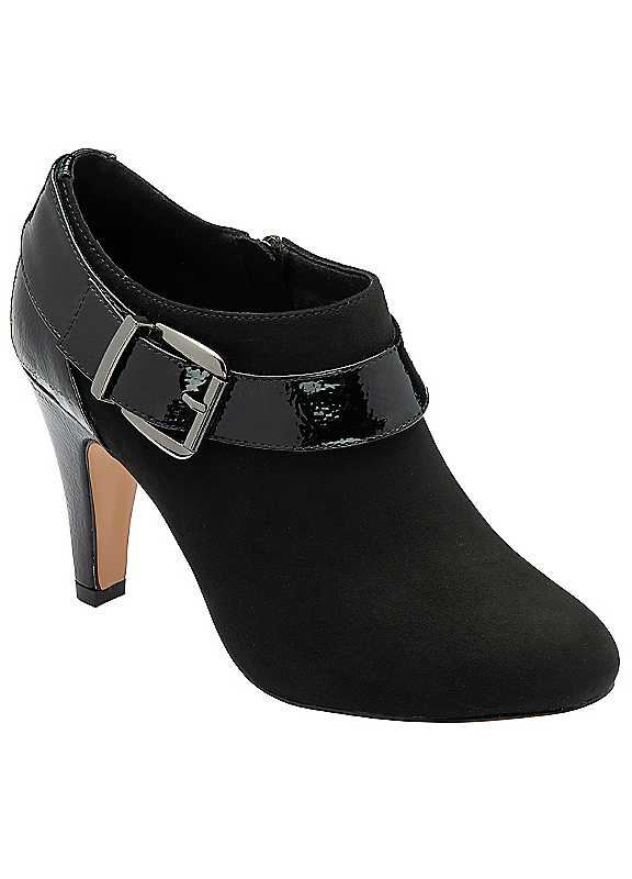 Lotus Shoes Women's Zyla Zip-Up Stiletto Heeled Shoe-Boots Black - 6 (39) - Image 7