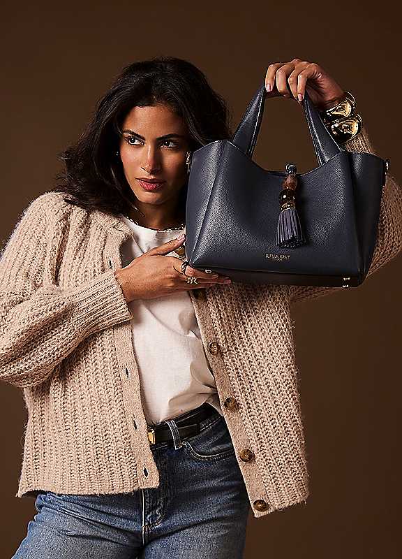 Luella Grey Women's Blue Etta Small Tote - Image 5