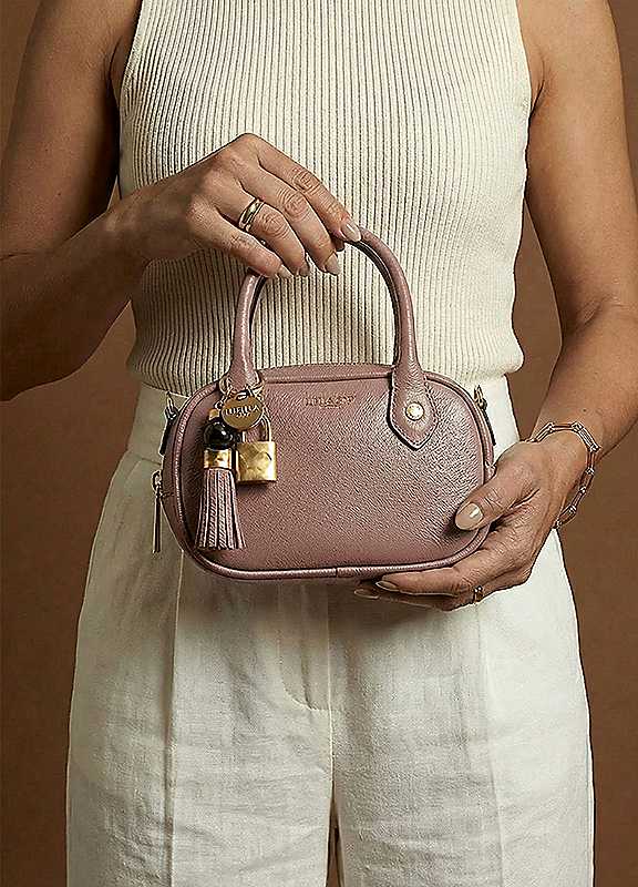 Luella Grey Women's Mauve 'Ruthanna' Mini Bowler In - Image 4