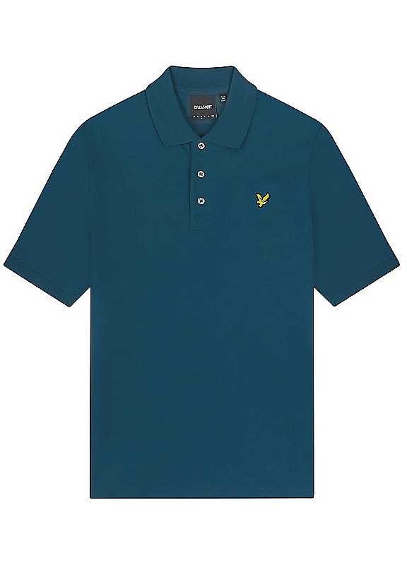 Lyle & Scott Men's Navy Lyle Scott Plain Polo Shirt Extra Large