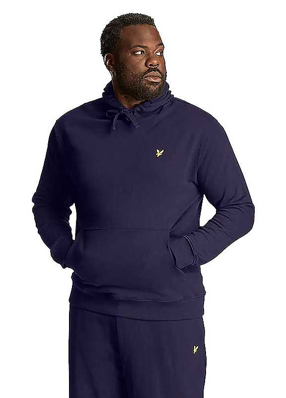 Lyle & Scott Men's Navy Lyle Scott Plus Pullover Hoodie 5XL