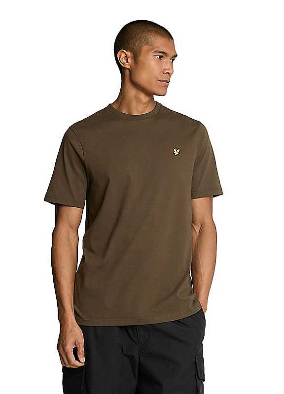 Lyle & Scott Men's Olive Lyle Scott Plain Tshirt Xxl