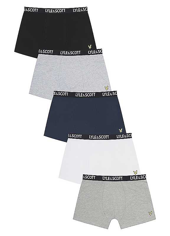 Lyle And Scott Boys Kids' 5-Pack Trunks Multi 12Y - Image 4