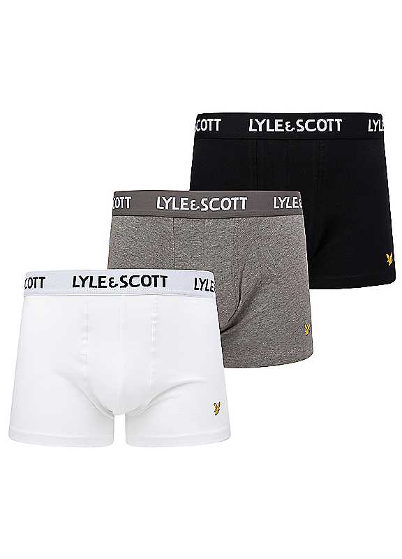 Lyle & Scott Men's Multi Lyle Scott Pack Of 3 Barclay Boxers - Image 4
