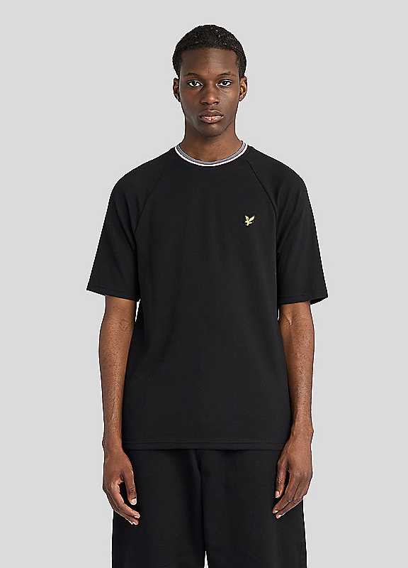 Lyle and Scott Tipped Track T-Shirt in Men's Size Large - Image 3