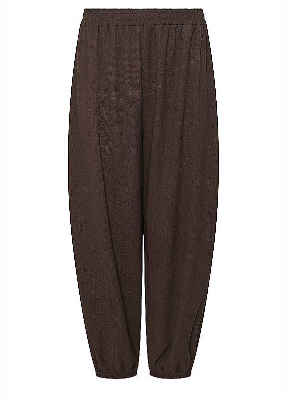 M&Co Women's Chocolate Balloon Leg Trousers In | : Size 18 - Image 6