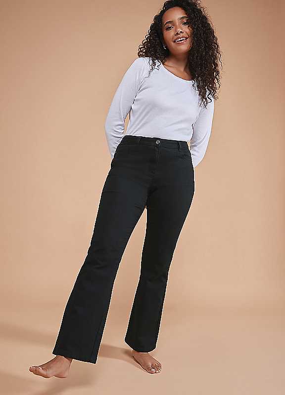 M&Co Women's Black Bootcut Jeans In | : Large - Image 7