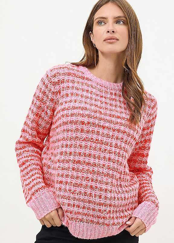 M&Co Women's Multicolor Cable Knitted Jumper | Size: 10/12 - Image 6