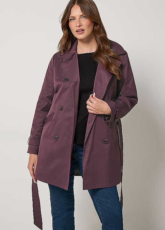M&Co Red Mco Double Breasted Short Coat