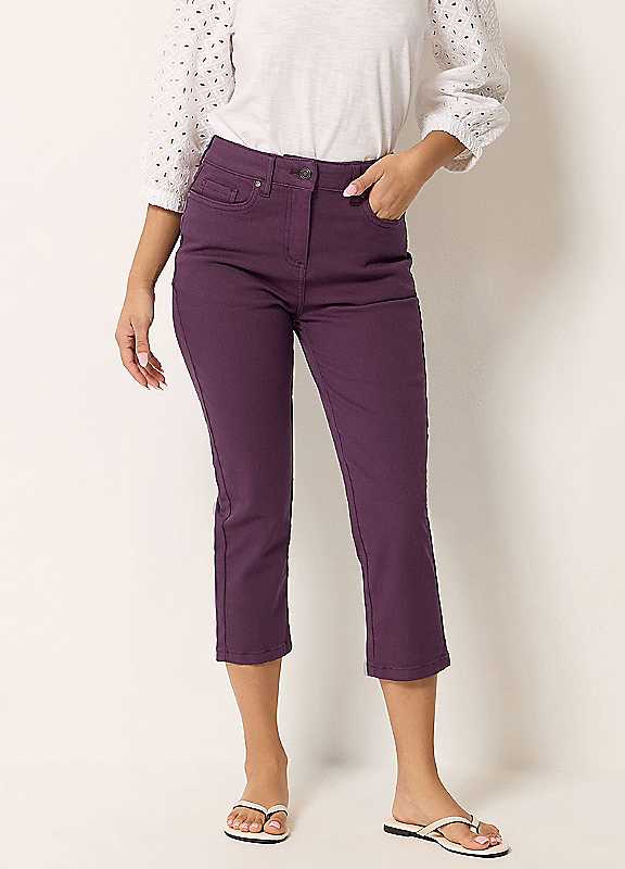 M&Co Women's Purple Mco Petite Ankle Grazer Jeans - Image 2
