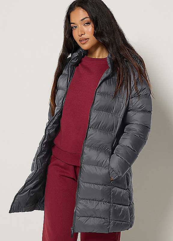 M&Co Petites Black Mco Petites Padded Hooded Coat