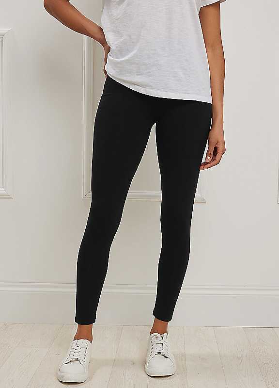 M&Co Women's Black High Waisted Premium Leggings In | Size: 18 - Image 3