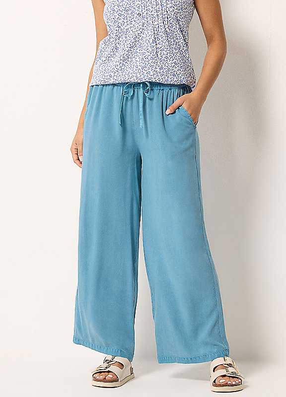 M&Co Sage Green Wide Leg Trousers - Women's - Image 8