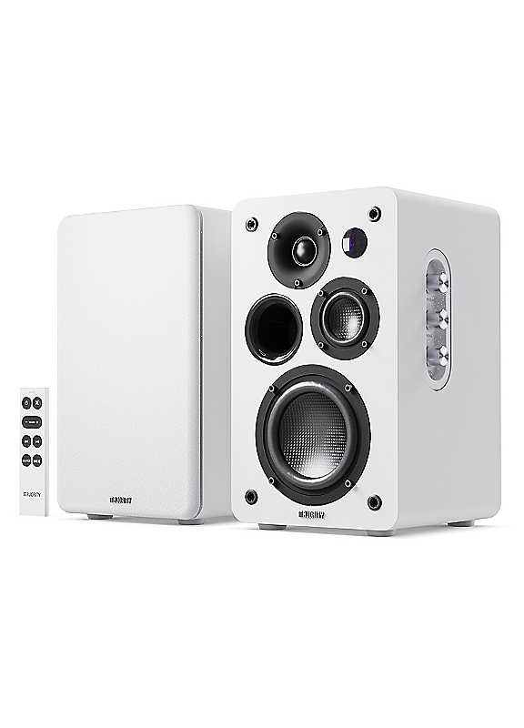 Majority D100x Bookshelf Speakers White - Image 6