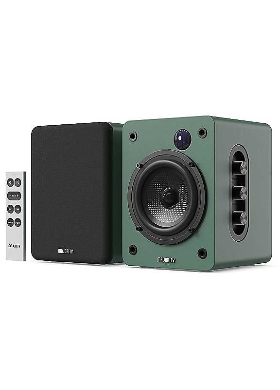Majority D50X Bluetooth Bookshelf Speakers (Green) - Image 4