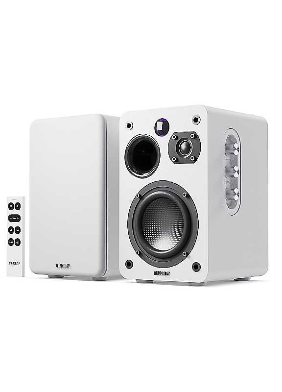 Majority D70x Active Bluetooth Bookshelf Speakers - White, White - Image 5