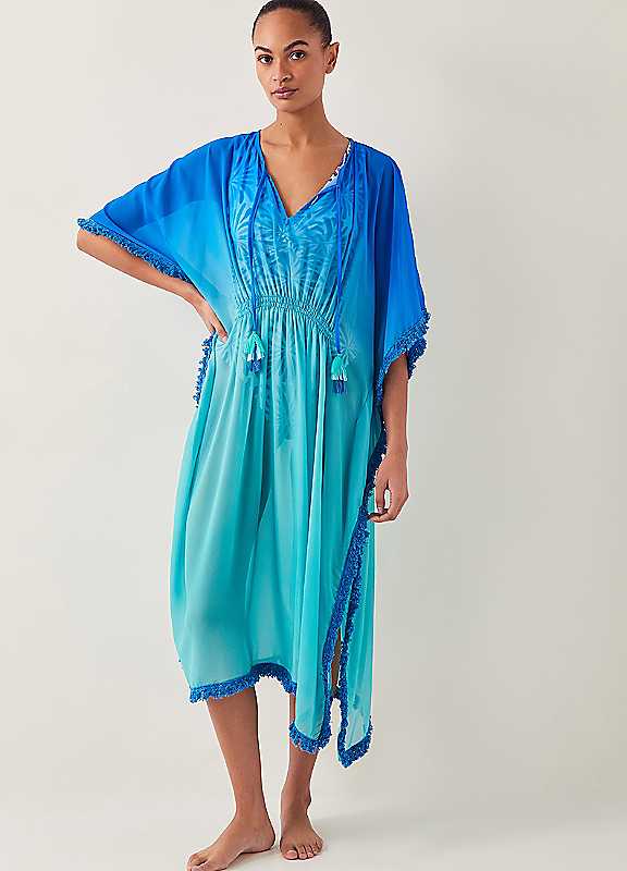 Monsoon Blue Miley Ombre Kaftan