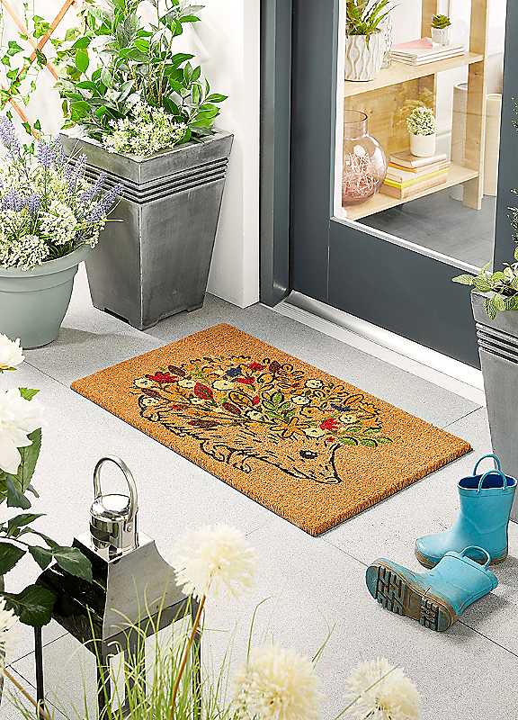 My Mat Floral Hedgehog Doormat 45x75cm - Image 4