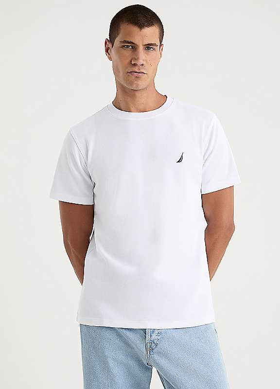 Nautica Men' White T-Shirt in Size S, Sports Direct - Image 3