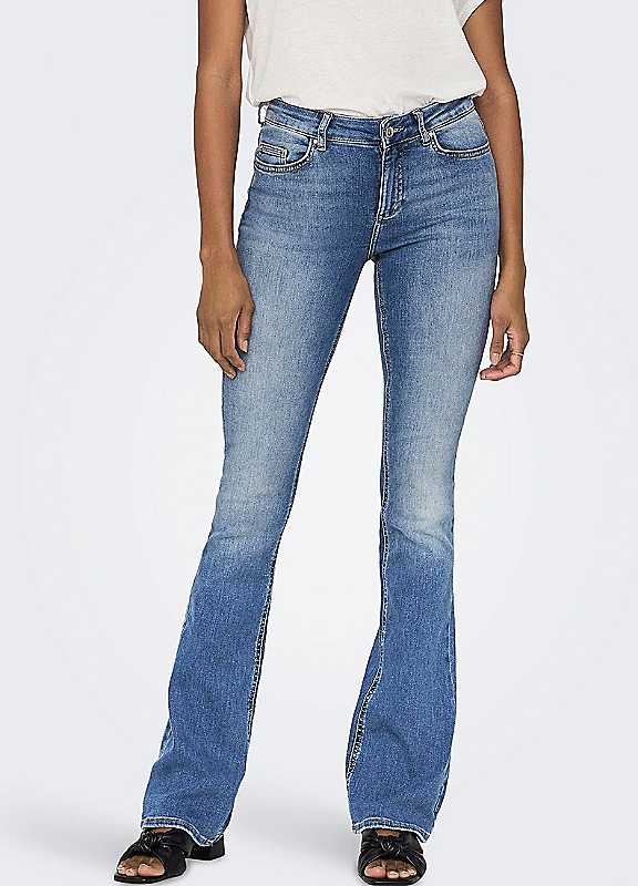 Only Light Blue Denim Bootcut Jeans Xs/Short
