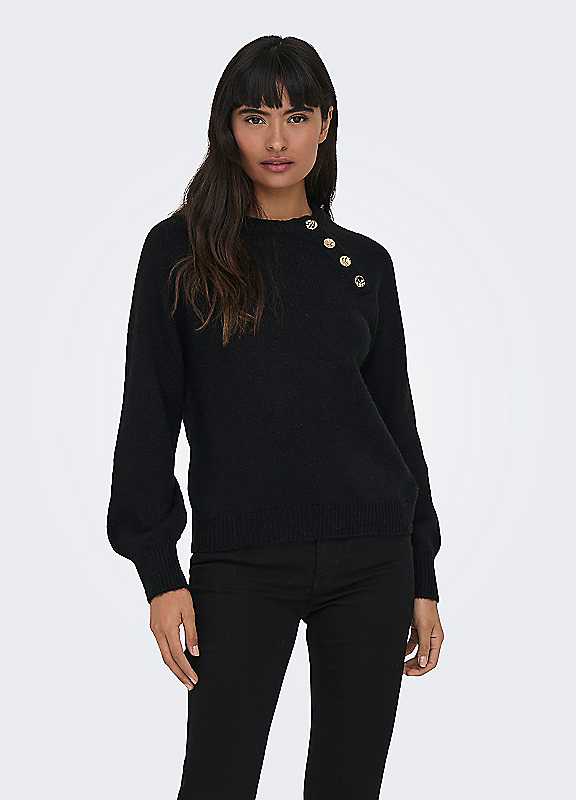 Only Women's Noir Round Neck Sweater Emma Life - Image 5