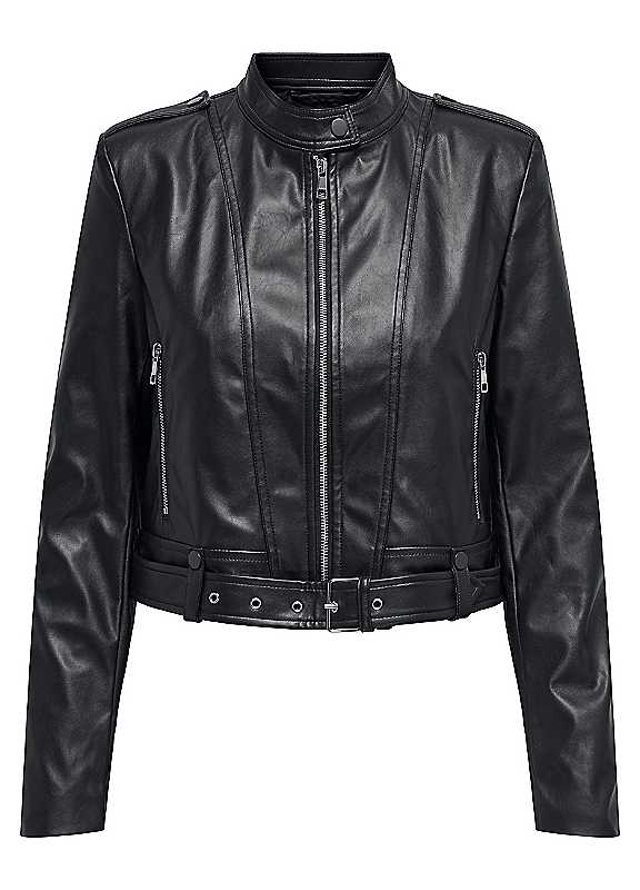 ONLY Women's Onlsadie Faux Leather Jacket Cc Otw Onlsadie Faux Leather Jacket CC Otw (pack of 1) - Image 2