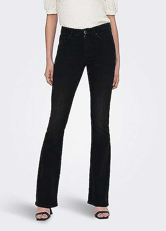 Only Black Mid Waist Bootcut Jeans Xs/Regular