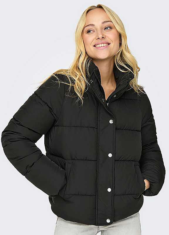 Only Women's Black Newcool Puffer - Image 2