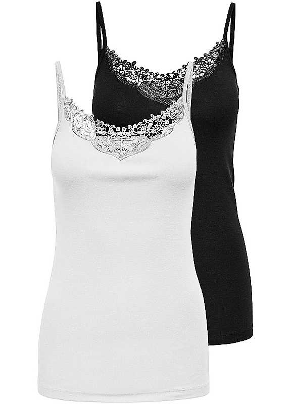 Only Women's Black Tank Top Kira (X2) - Image 3