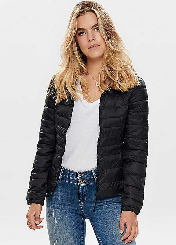 Only Women's Black Puffer Jacket Tahoe - Image 2