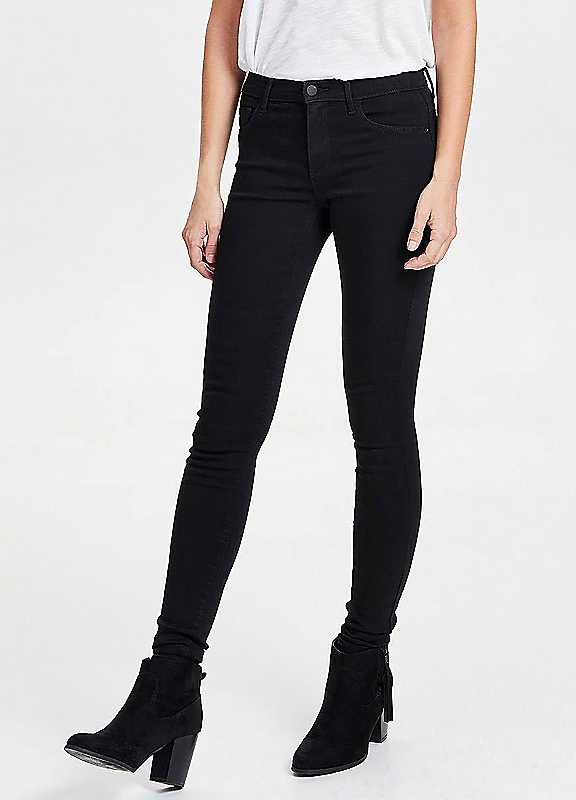 Only Women's Black Skinny Fit Jeans M/Regular