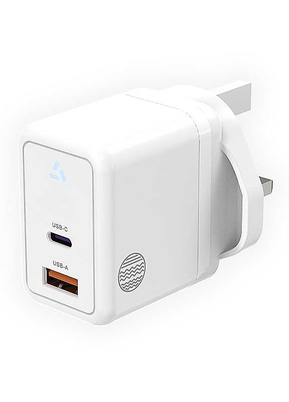 Our Pure Planet Opp014 2-Port 35 W Gan Wall Charger - White, White - Image 3