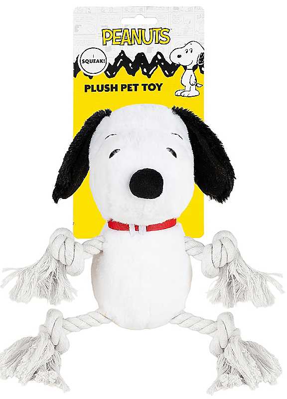 Peanuts Boys Plush Rope Dog Toy