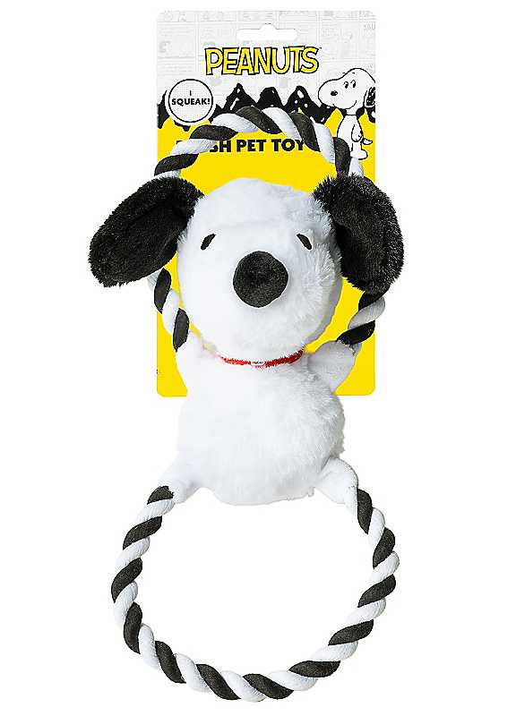 Peanuts Plush Rope Ring Dog Toy