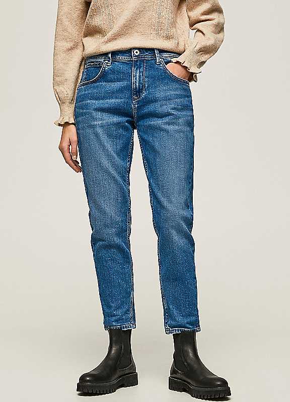 Pepe Jeans Denim Blue Relaxed Fit Jeans Large