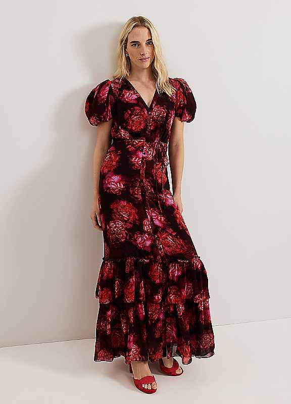 Phase Eight Multi Amaris Floral Dress Size 8