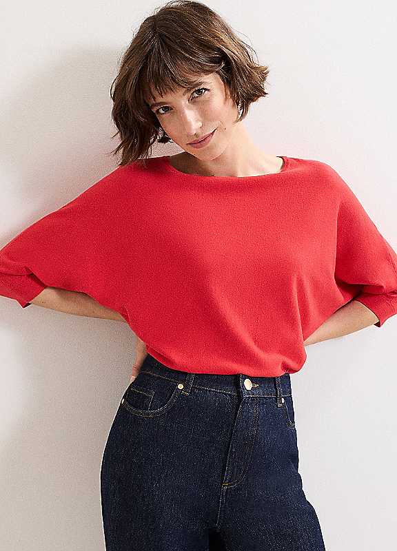 Phase Eight Red Cristine Knit Jumper
