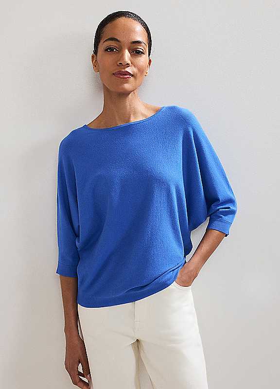 Phase Eight Blue Cristine Knit Jumper