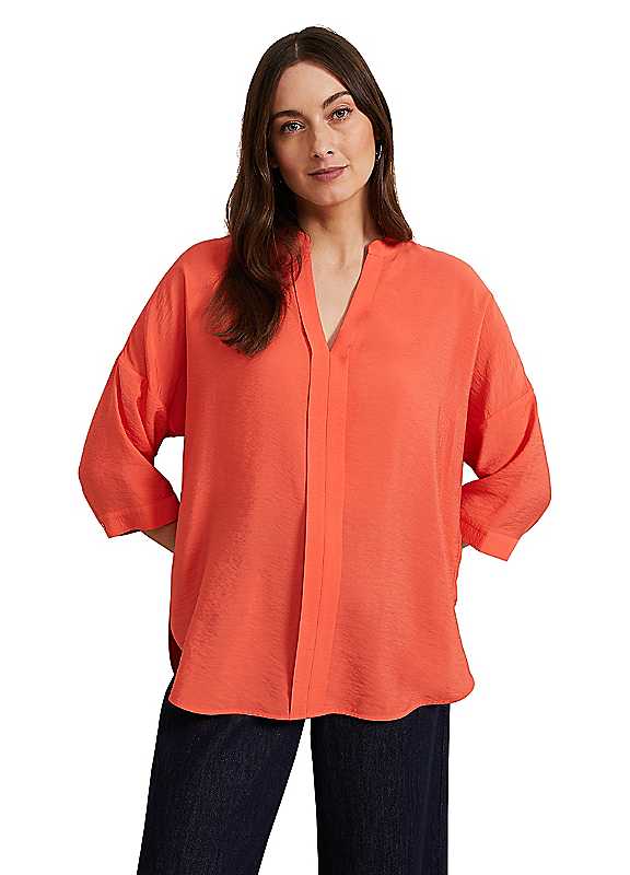 Phase Eight Coral Cynthia Longline Shirt