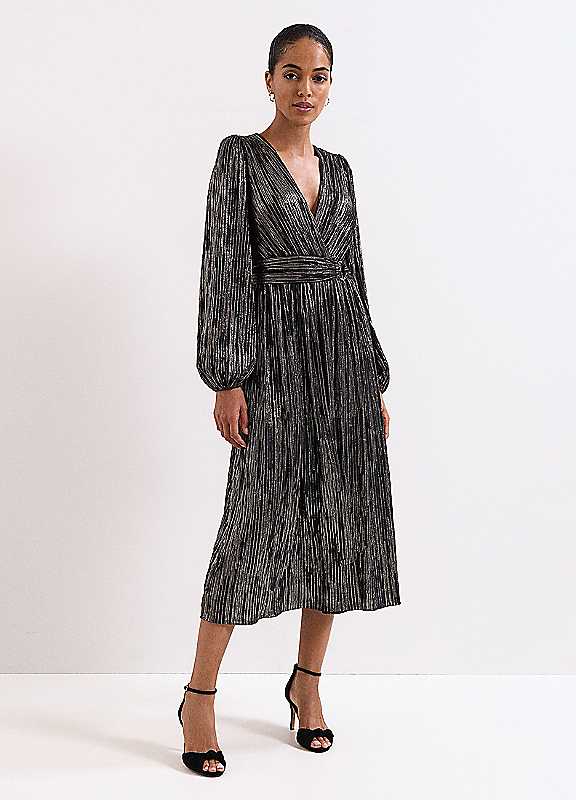 Phase Eight Black Emre Stripe Dress