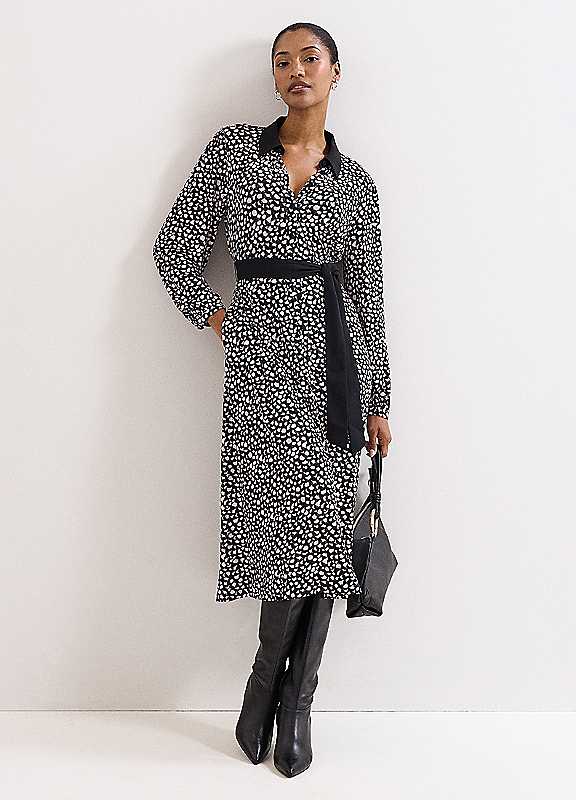 Phase Eight Black Florence Shirt Dress