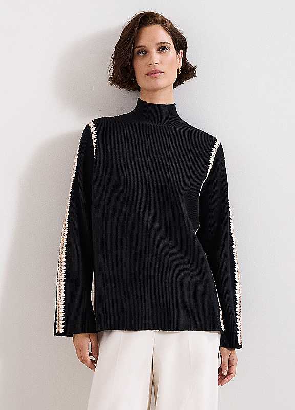 Phase Eight Black Immy Jumper