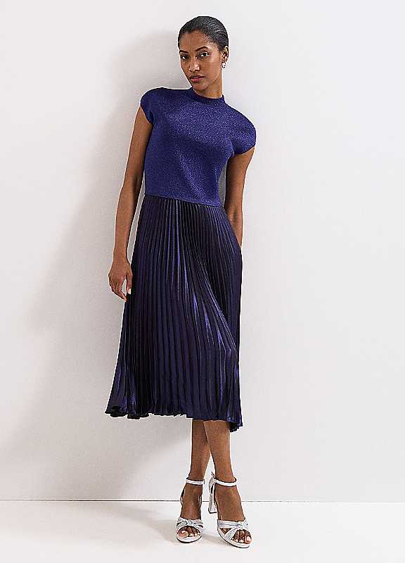 Phase Eight Blue Jayla Shimmer Dress