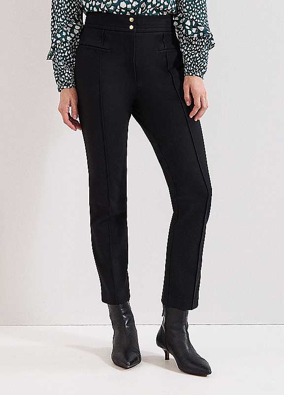 Phase Eight Black Keri Ponte Trousers