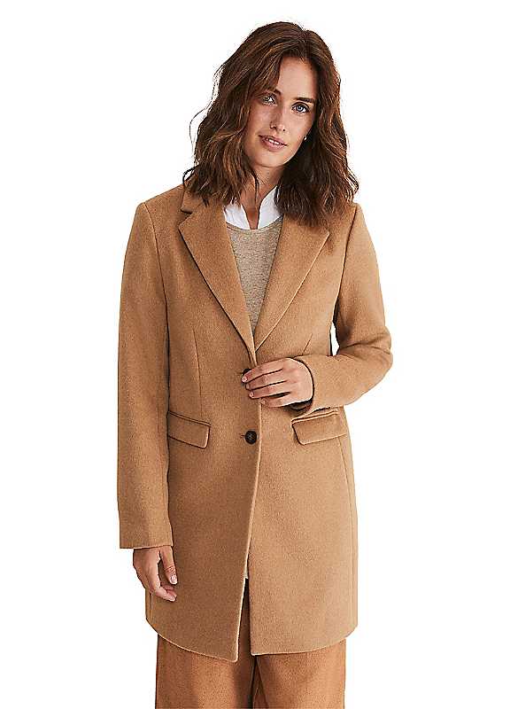 Phase Eight Camel Lydia Wool Coat