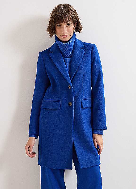 Phase Eight Cobalt Lydia Wool Coat