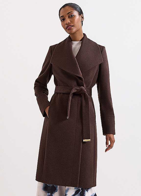 Phase Eight Brown Nicci Belted Coat