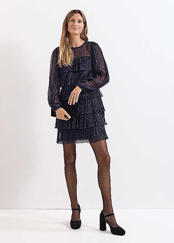 Phase Eight Blue Nika Shimmer Dress