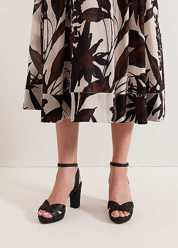 Phase Eight Black Platform Sandals