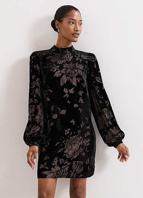 Phase Eight Black Reanna Shift Dress